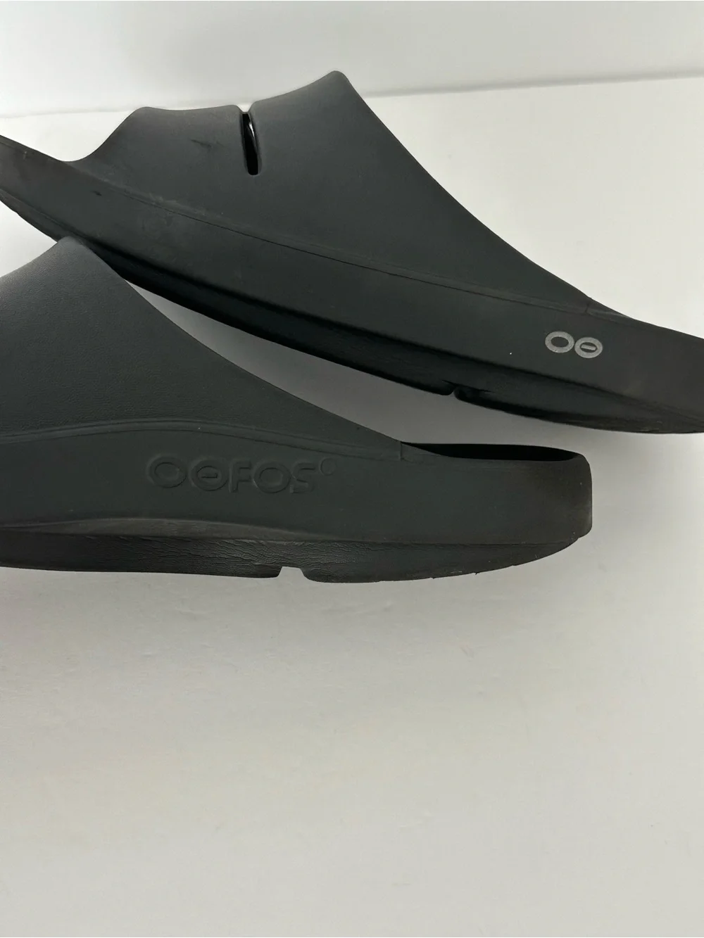 OOFOS OOAHH Sandal Slide Recovery Footware Unisex Black M10 W12 Comfort Sport